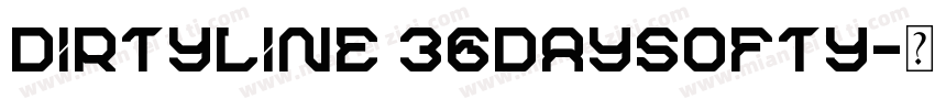 Dirtyline 36Daysofty字体转换